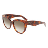 Ferragamo Brown Acetate Sunglasses -   -  Ferragamo.